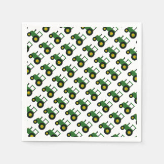 Servilleta De Papel Diseño de Tractor Verde