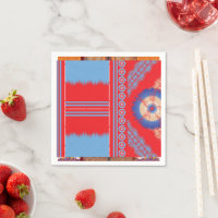 diseño de un patrón rojo y azul