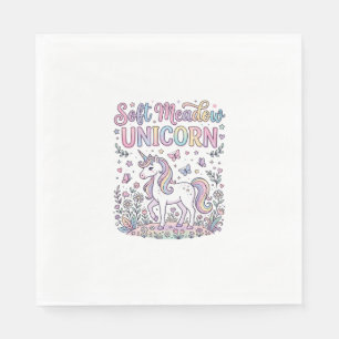 Servilleta De Papel Diseño de vector adorable unicornio suavecito prad