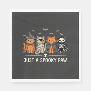 Servilleta De Papel Diseño de vector de disfraz de gato de Halloween S