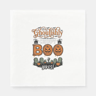 Servilleta De Papel Diseño de vector espeluznante adorable de pequeño 