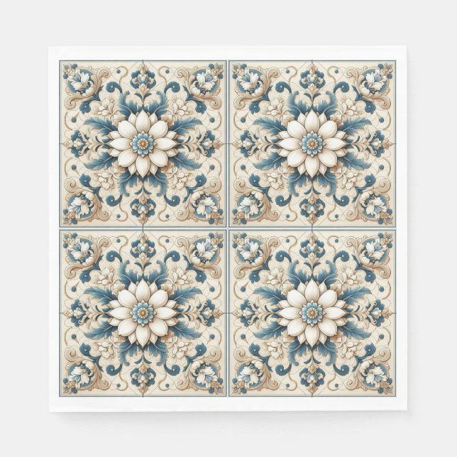 Servilleta De Papel Diseño decorativo de época (Anverso)