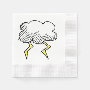 Servilleta De Papel Diseño del día lluvioso de la tormenta personaliza