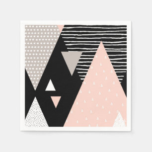 Servilleta De Papel Diseño del pico de montaña de Scandi