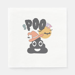 Servilleta De Papel Diseño divertido de baño con humor de Halloween es