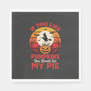 Servilleta De Papel Diseño divertido de tartas de calabazas de Hallowe