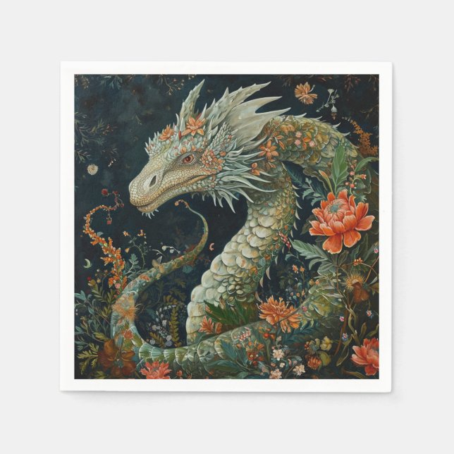 Servilleta De Papel Diseño Dragon (Anverso)
