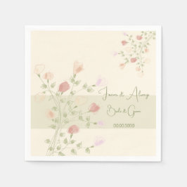 Servilleta De Papel Diseño floral elegante