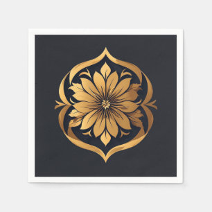 Servilleta De Papel Diseño floral elegante que enfatiza los detalles e