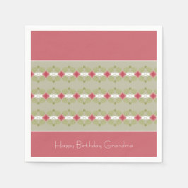 Servilleta De Papel Diseño floral rosa