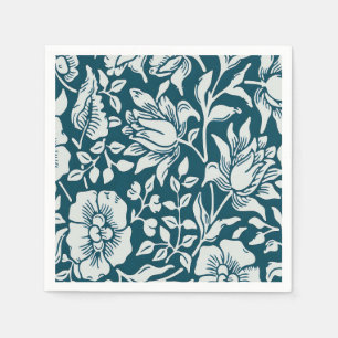 Servilleta De Papel Diseño Floral Vintage de Malva de William Morris