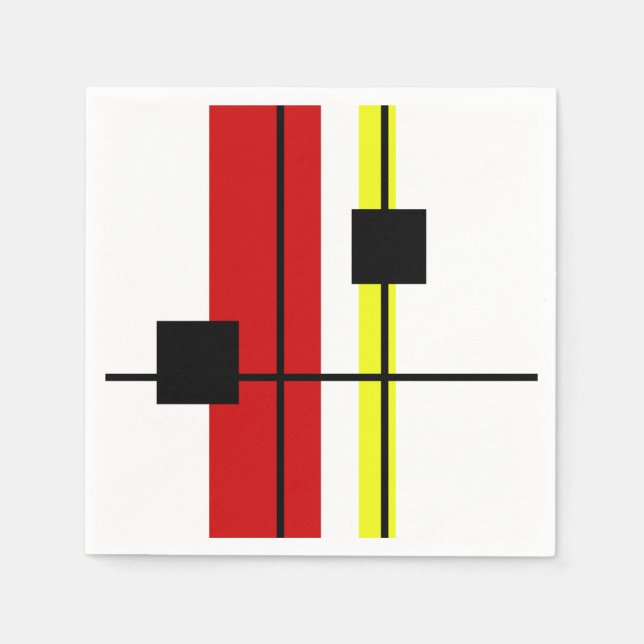 Servilleta De Papel Diseño geométrico (Anverso)