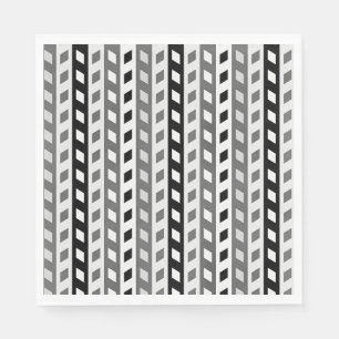 Servilleta De Papel Diseño geométrico, gris, negro, blanco,