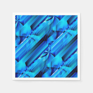 Servilleta De Papel Diseño gráfico inconsútil - negro azul I