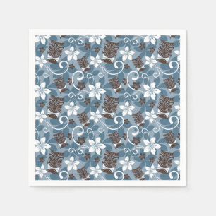 SERVILLETA DE PAPEL DISEÑO LUAU TIKI (AZUL)