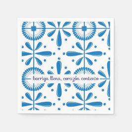 Servilleta De Papel diseño mexicano estilo talavera