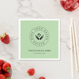 Servilleta De Papel Diseño minimalista de branding corporativo en serv