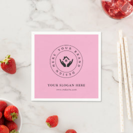 Servilleta De Papel Diseño minimalista de branding corporativo en serv