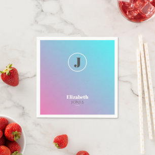 Servilleta De Papel Diseño minimalista en tonos pastel