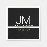 Diseño minimo profesional moderno | Blanco y negro