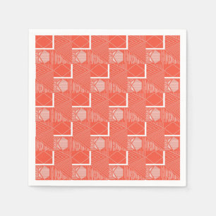 Servilleta De Papel Diseño Mod Coral Chic