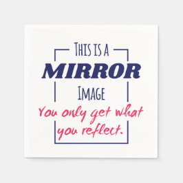 Servilleta De Papel Diseño Motivacional de Mentalidad de Reflexión en