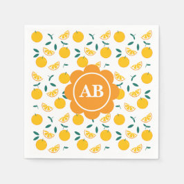 Servilleta de papel diseño naranjas
