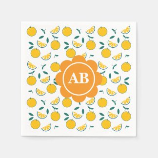 Servilleta de papel diseño naranjas