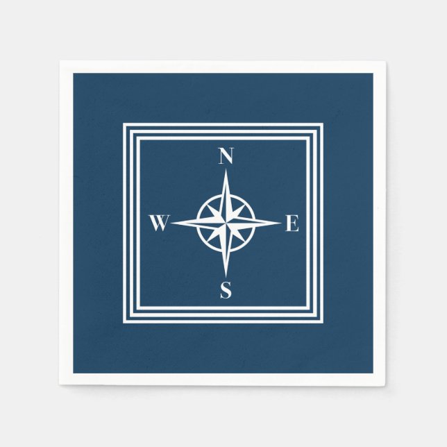 Servilleta De Papel Diseño náutico (Anverso)