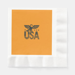 Servilleta De Papel Diseño patriótico del águila de EE.UU. - Estrellas