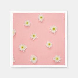 Servilleta De Papel diseño rosa bonito y margarita