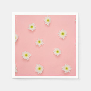 Servilleta De Papel diseño rosa bonito y margarita