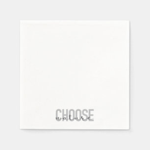 Servilleta De Papel Diseño sencillo, moderno, urbano y fresco Elija la