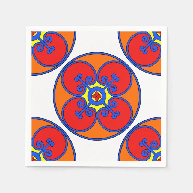 Servilleta De Papel Diseño Sicilia-Mediterráneo (Anverso)