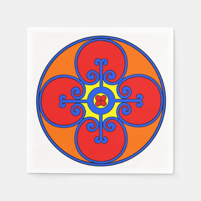 Servilleta De Papel Diseño Sicilia-Mediterráneo (Anverso)