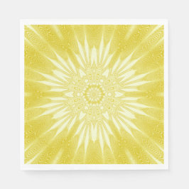 Servilleta De Papel Diseño Sunshine Yellow Faux Tulle