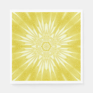 Servilleta De Papel Diseño Sunshine Yellow Faux Tulle