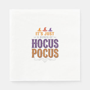 Servilleta De Papel Diseño tipográfico vintage de Halloween Hocus Pocu