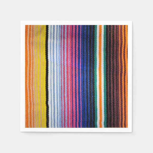 Servilleta De Papel Diseño tradicional mexicano de Fiesta (Anverso)