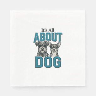Servilleta De Papel diseño vectorial de cita de amante de perros vinta