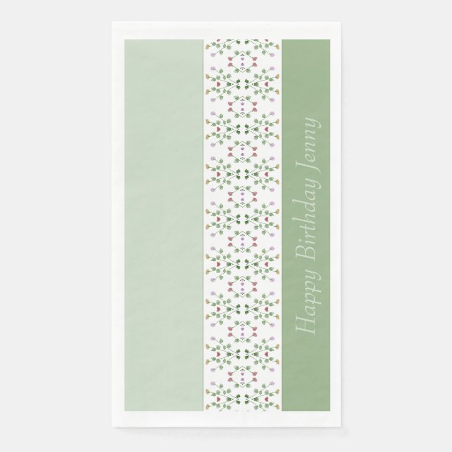Servilleta De Papel Diseño vertical flexible (Anverso)