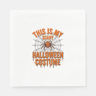 Servilleta De Papel Diseño Vintage de Telaraña de Disfraz de Halloween