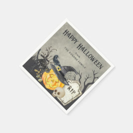 Servilleta De Papel Disfraces espeluznantes y cócteles Halloween