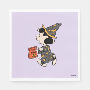Servilleta De Papel Disfraz de bruja Lucy de Peanuts para Halloween