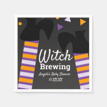 Disfraz de ducha de bebé de Halloween de bruja pre