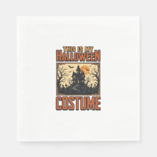 Servilleta De Papel Disfraz de Halloween Casa Embrujada Camiseta Vinta