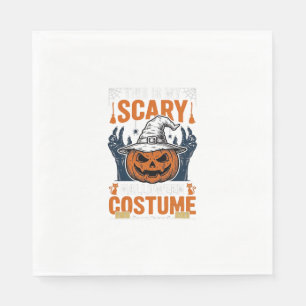 Servilleta De Papel Disfraz de Halloween Espantoso Camiseta de Bruja d