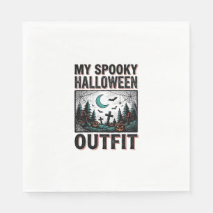 Servilleta De Papel Disfraz de Halloween espeluznante Camiseta de ceme
