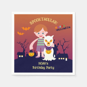 Servilleta De Papel disfraz de Halloween niño fiesta de cumpleaños