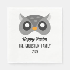 Servilleta De Papel Disfraz de máscaras de búho Purim